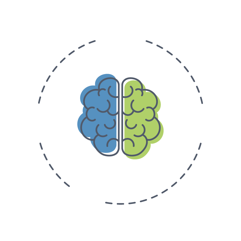 Fair Health Care Academy Gehirn Grafik ohne Icons